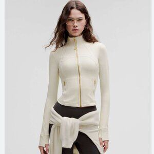 Lululemon Define Cropped Jacket *Nulu - Bone / Gold